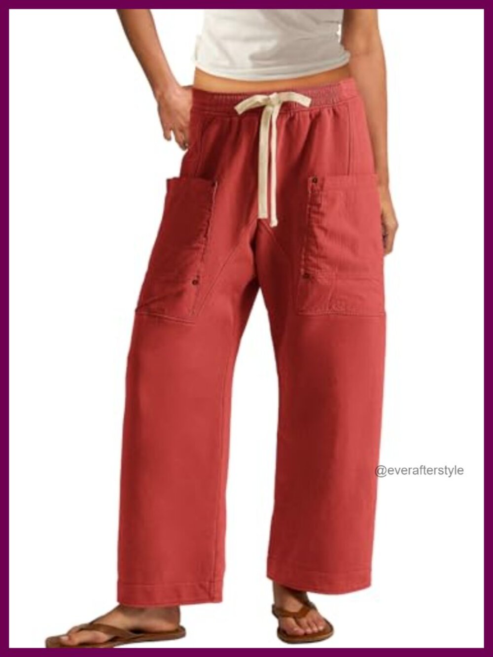 Wide Leg Barrel Sweatpants Drawstring High Waist Corduroy Pockets
